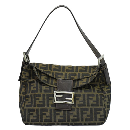 Fendi Vintage Zucca Zucca canvas, BROWN, CANVAS, Handbag
