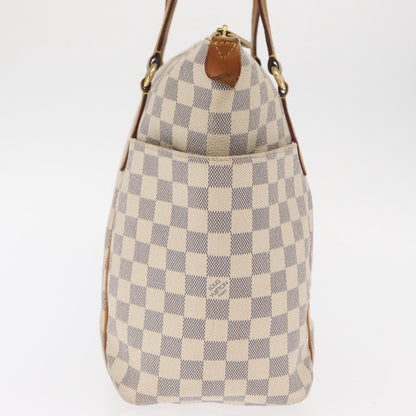 Louis Vuitton Totally Handbag Damier azur, WHITE, CANVAS, Tote bag