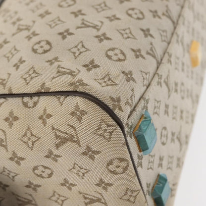 Louis Vuitton Josephine Handbag Mini Lin, KHAKI, CANVAS, Handbag