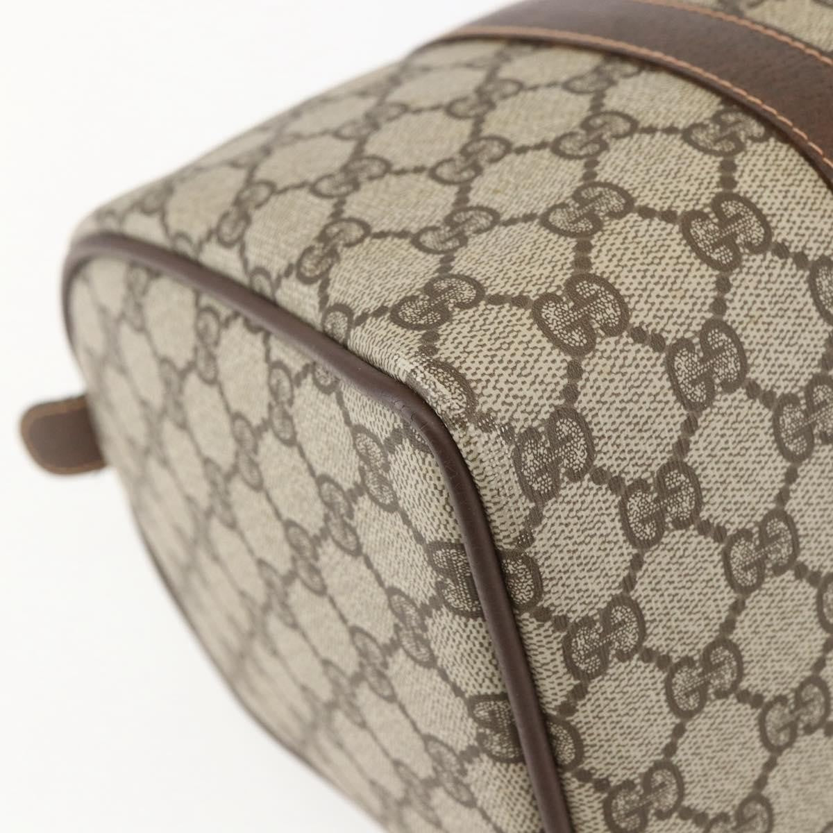 Gucci Vintage Interlocking G Boston Bag GG Coated Canvas, BEIGE, PVC, Travel bag