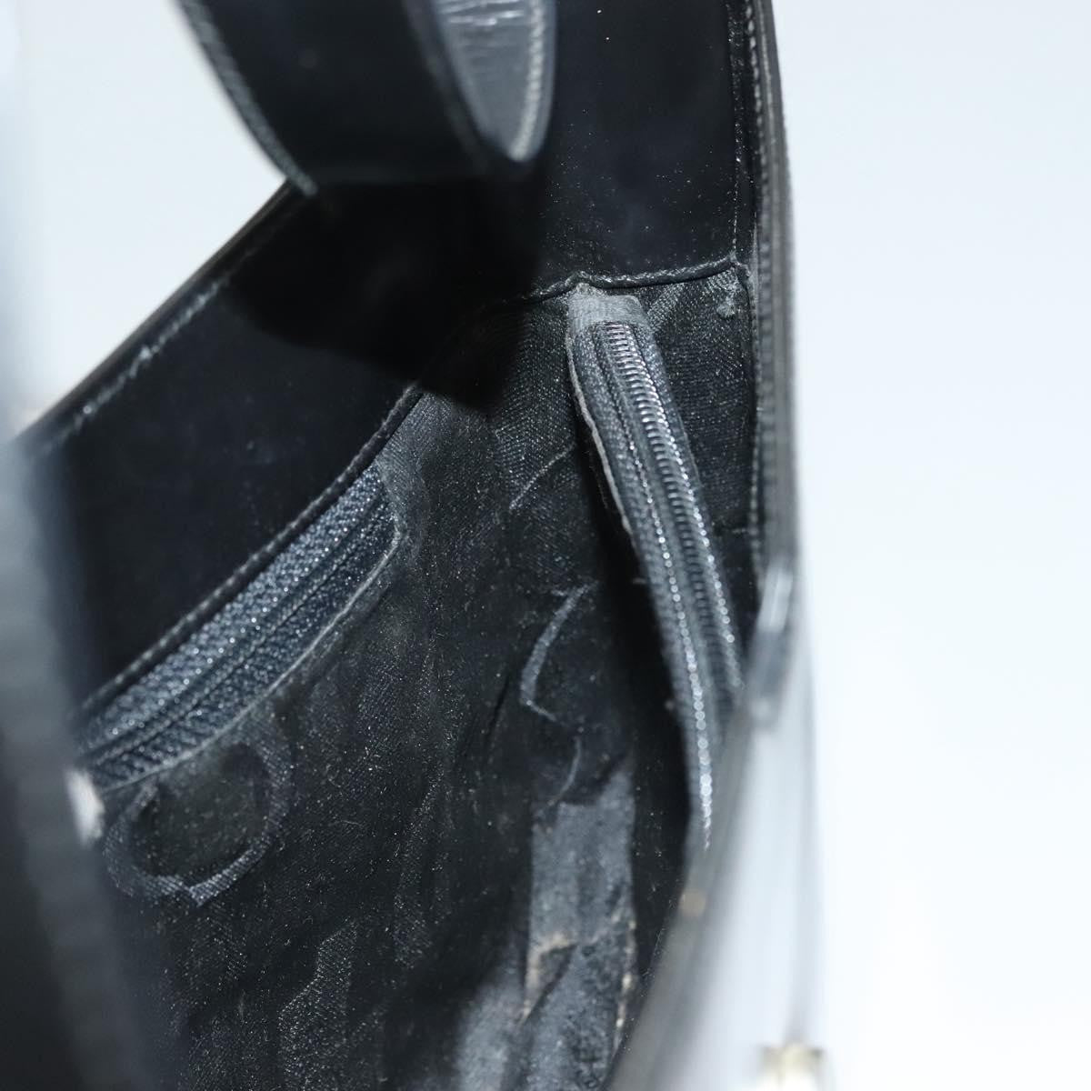 Salvatore Ferragamo Gancini Shoulder Bag Leather, BLACK, LEATHER, Shoulder bag