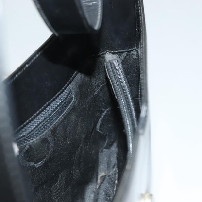 Salvatore Ferragamo Gancini Shoulder Bag Leather, BLACK, LEATHER, Shoulder bag