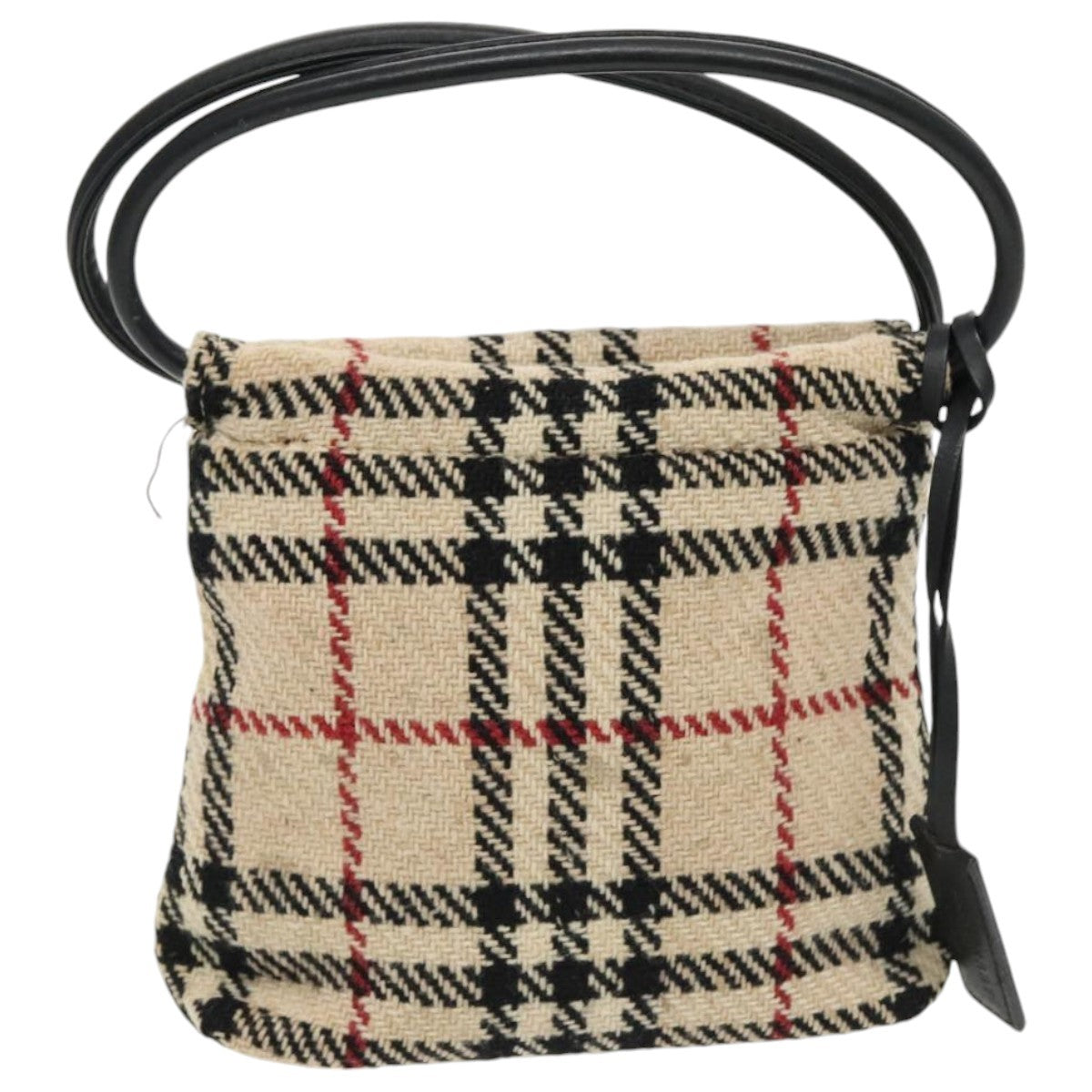 Burberry Nova check Pochette Canvas, BEIGE, CANVAS, Clutche & pouche