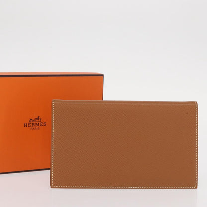 Hermes Agenda A6 Day Planner Housse Leather, Brown, Leather, Wallet