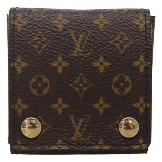 Louis Vuitton CASE JEWELRY BOX Canvas, BROWN, CANVAS, Wallets