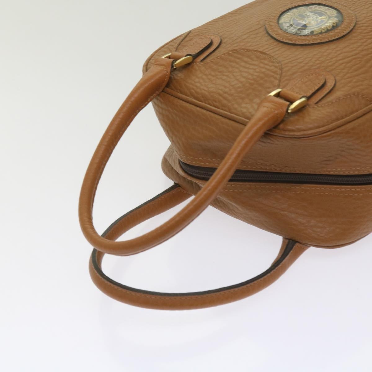 Burberry Vintage Handbag Leather, BROWN, LEATHER, Handbag