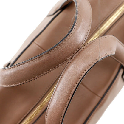 Loewe Goya Weekender Bag Leather, BROWN, LEATHER, Travel bag