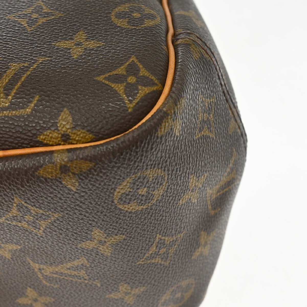 Louis Vuitton Deauville Handbag Monogram Canvas, Brown, Canvas, Handbag