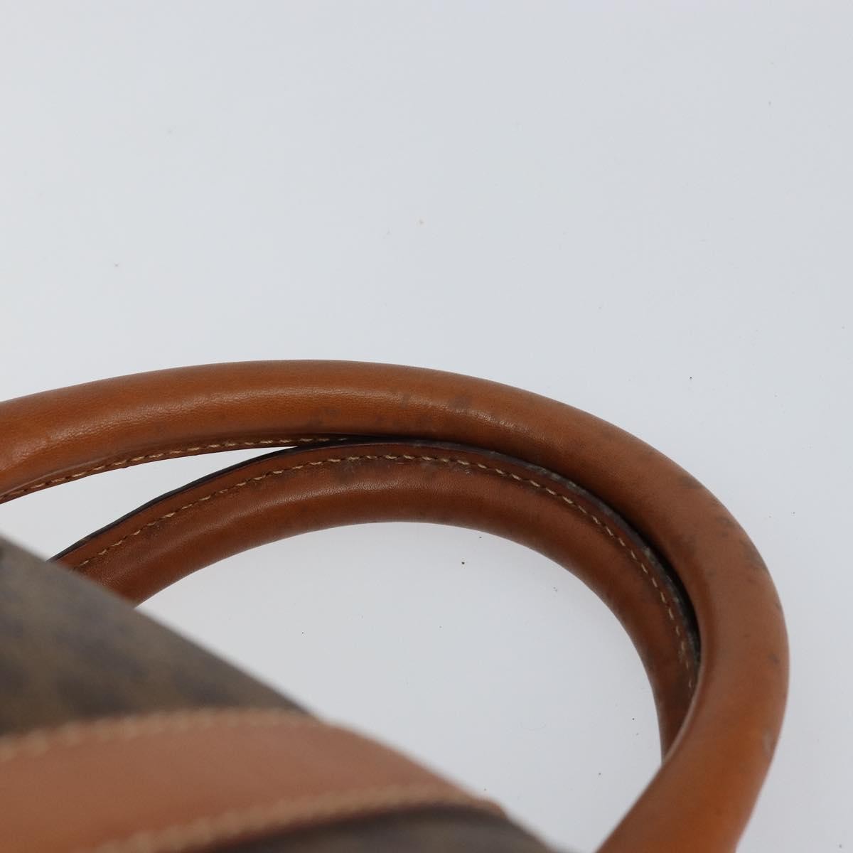 Celine Vintage Macadam Boston bag Canvas, BROWN, CANVAS, Travel bag