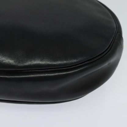 Christian Dior Vintage Shoulder Bag Leather, BLACK, LEATHER, Shoulder bag