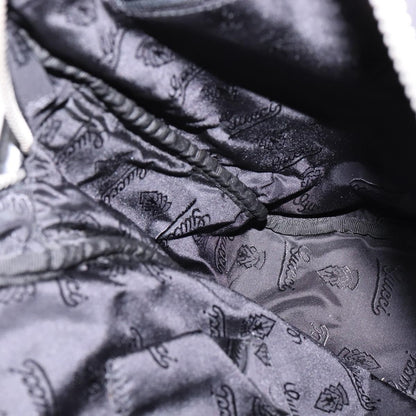 Gucci Front Zip Messenger Leather, BLACK, LEATHER, Shoulder bag