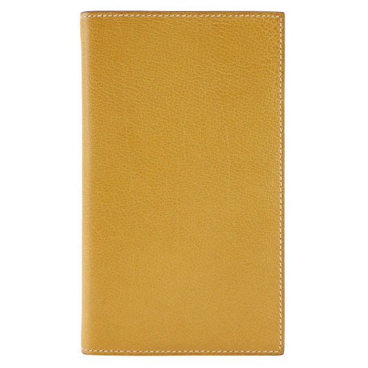 Hermes Vision Agenda Cover Leather, YELLOW, LEATHER, Wallets