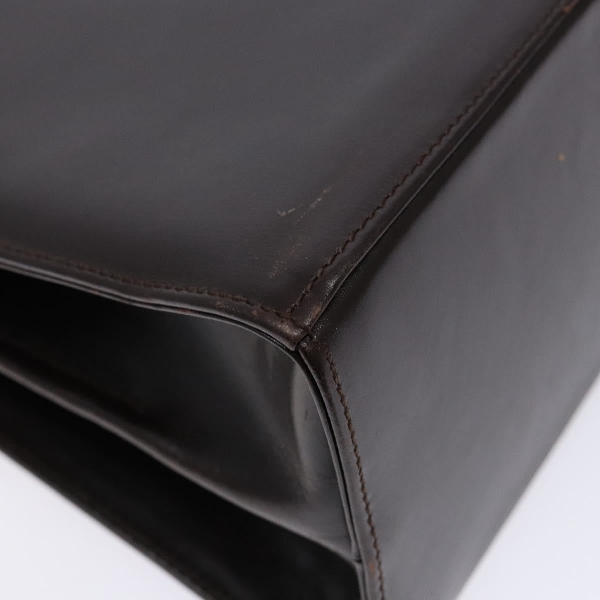 Salvatore Ferragamo Convertible Top Handle Bag Leather, BROWN, LEATHER, Handbag