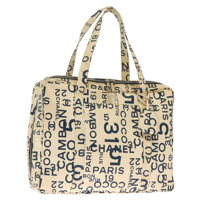 Chanel Cambon Canvas, WHITE, CANVAS, Handbag