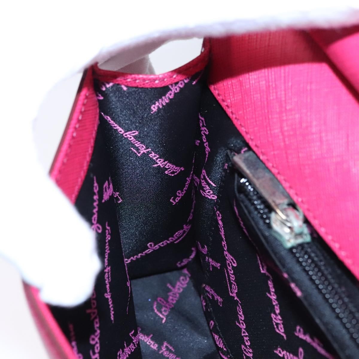 Salvatore Ferragamo Gancini Shoulder Bag Leather, PINK, LEATHER, Shoulder bag