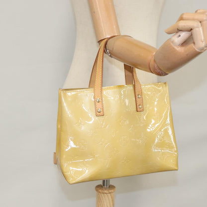 Louis Vuitton Reade Handbag Monogram Vernis, BEIGE, PATENT_LEATHER, Handbag