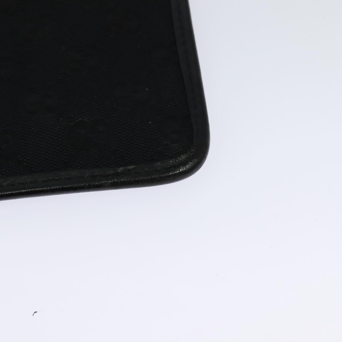 Gucci Front Pocket Messenger Canvas, BLACK, CANVAS, Shoulder bag