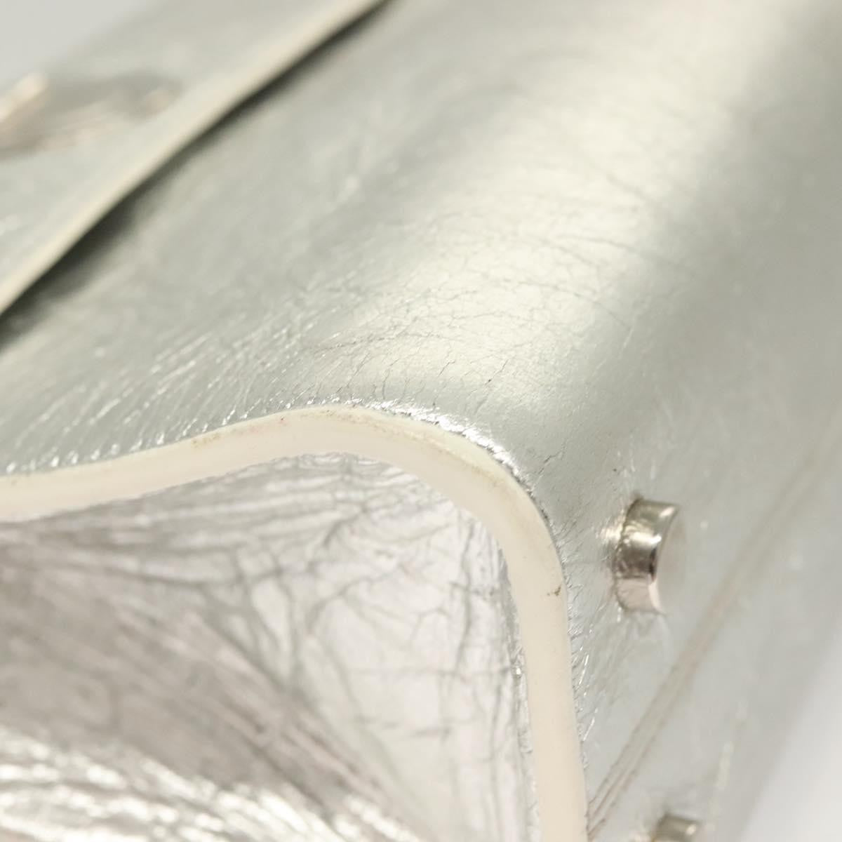 Christian Dior Diorever Bag Leather, SILVER, LEATHER, Bag