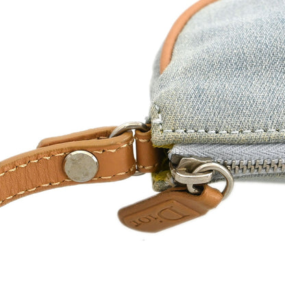 Christian Dior Vintage Saddle Bag Denim, BLUE, DENIM_JEANS, Clutche & pouche