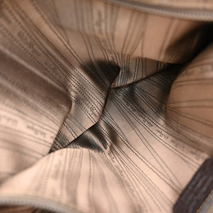 Salvatore Ferragamo Gancini handbag Leather, GRAY, LEATHER, Handbag