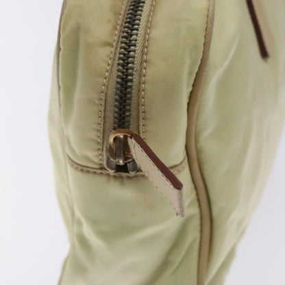 Prada Vintage Zip Handbag Tessuto, BEIGE, NYLON, Handbag