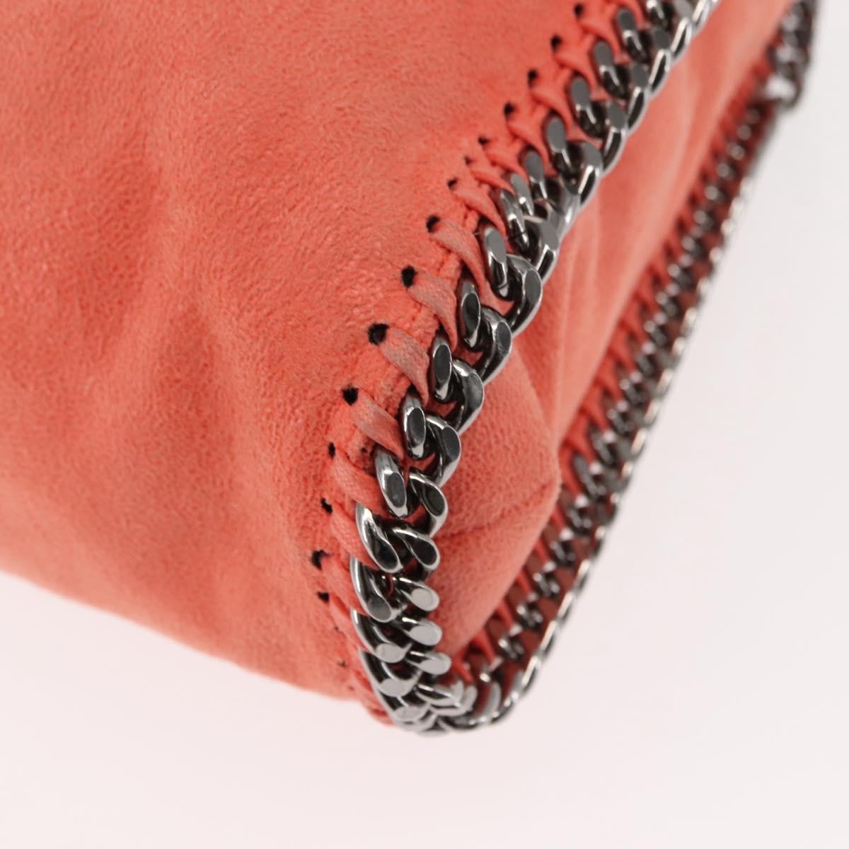 Stella McCartney Falabella Fold Over Crossbody Bag Suede, ORANGE, SUEDE, Crossbody bag