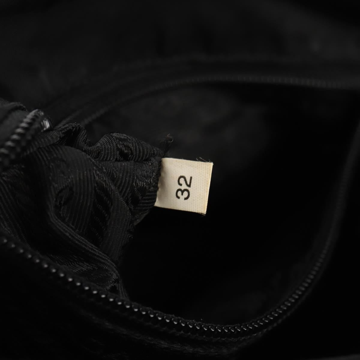 Prada Buckle Messenger Bag Tessuto, BLACK, NYLON, Shoulder bag