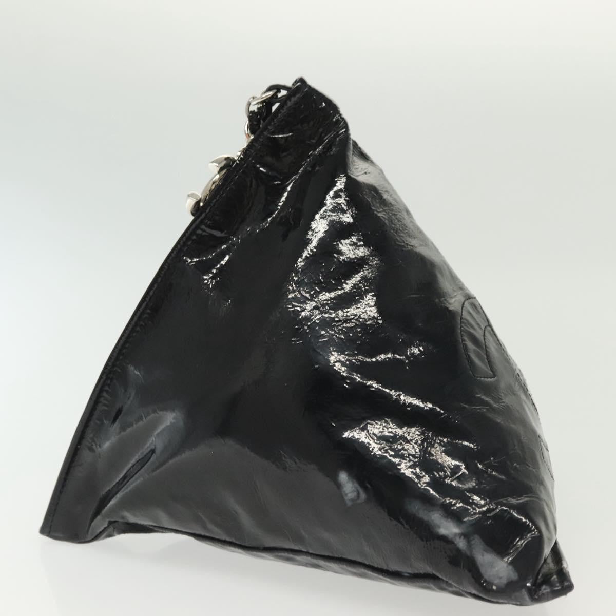 Chanel Bon Bon Pyramid Wristlet Patent, BLACK, PATENT_LEATHER, Shoulder bag