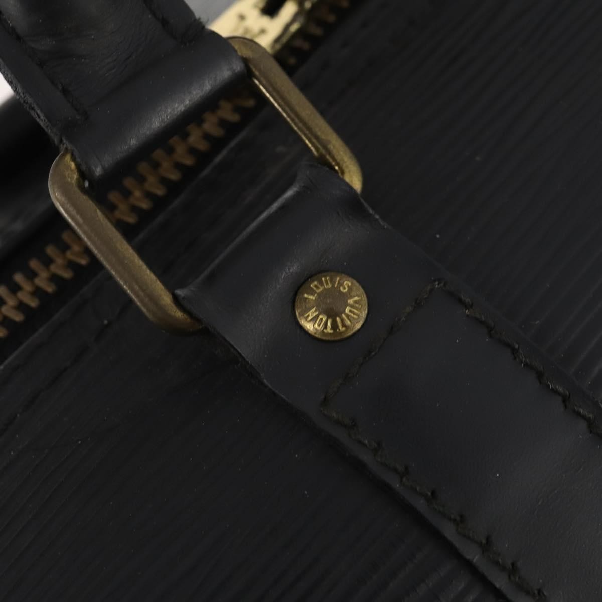 Louis Vuitton Keepall Bag Epi Leather, Black, Leather, Travel Bag