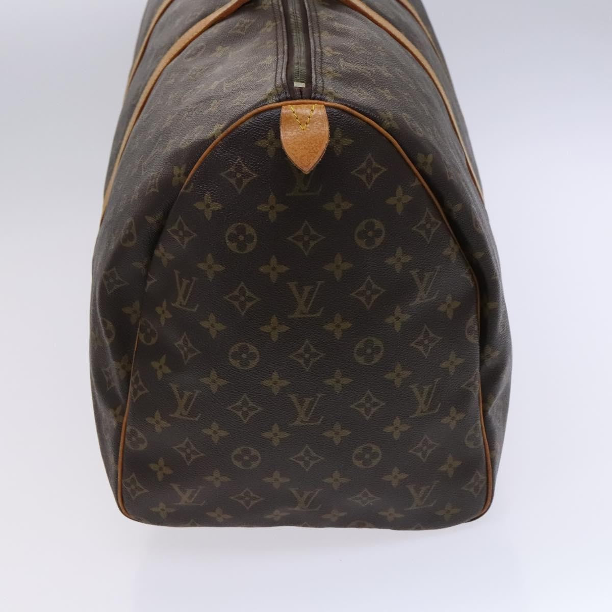 Louis Vuitton Keepall Bag Monogram Canvas, BROWN, CANVAS, Travel bag