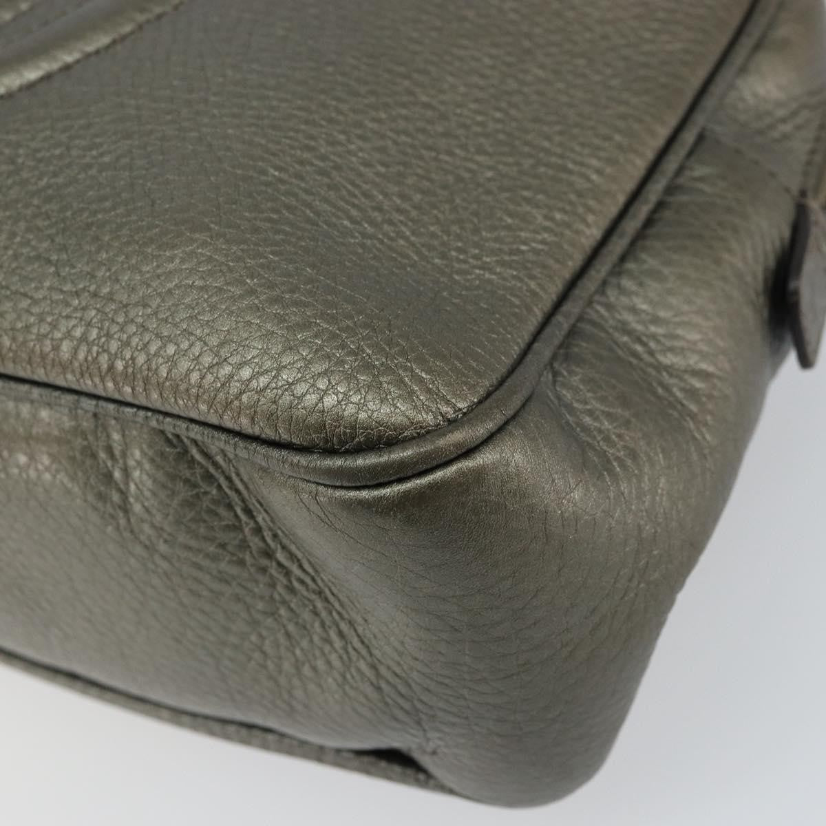 Gucci Soho Chain Zip Shoulder Bag Leather, GOLD, LEATHER, Shoulder bag