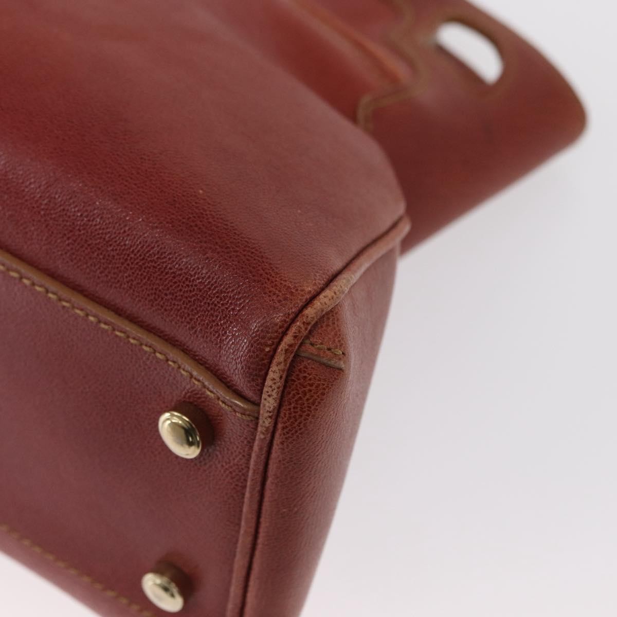 cartier Marcello Handbag Leather, BROWN, LEATHER, Handbag