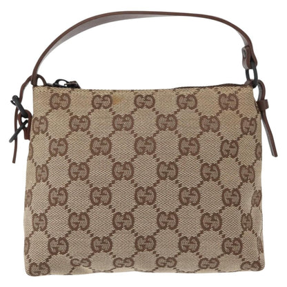Gucci Pochette GG Canvas, BEIGE, CANVAS, Handbag
