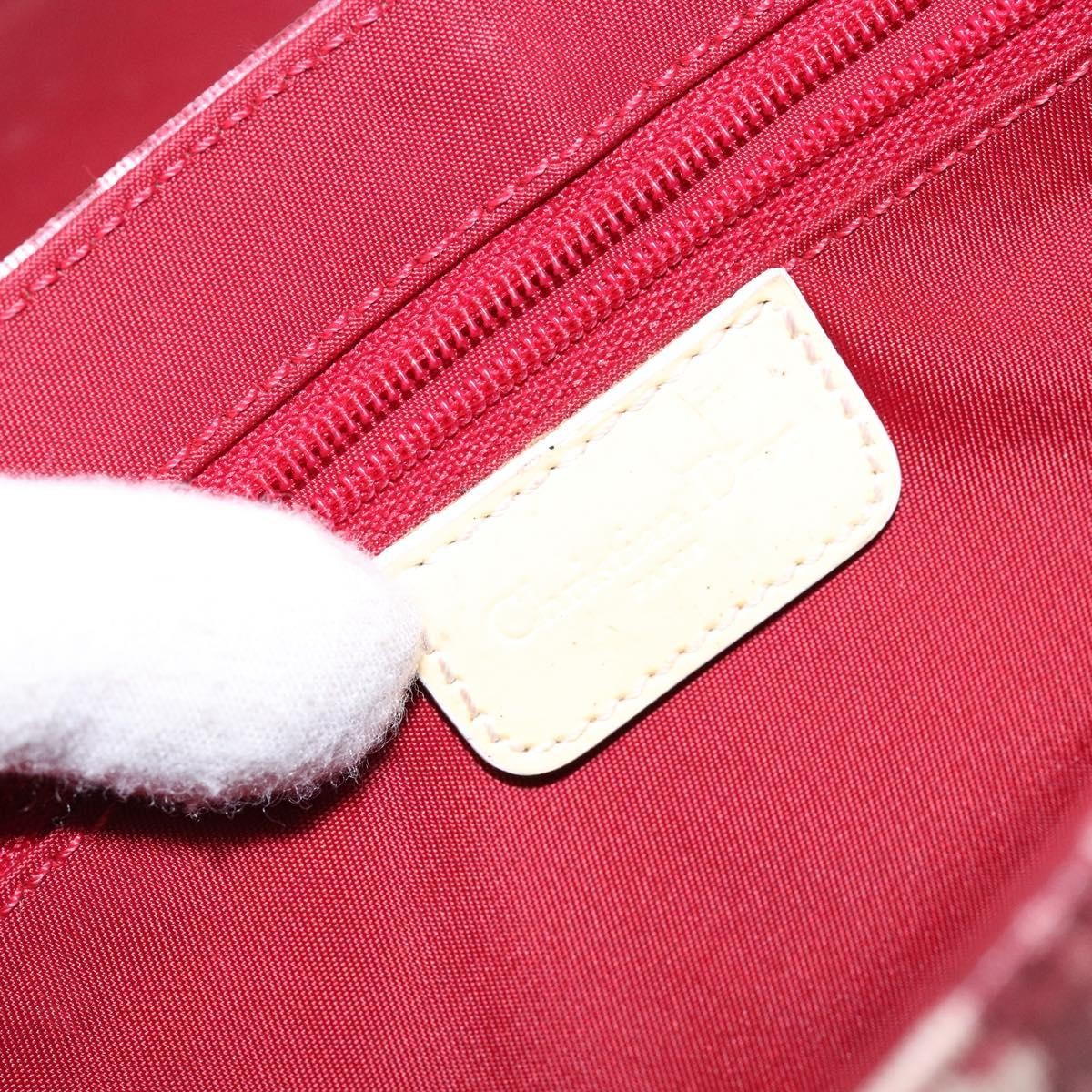 Christian Dior Vintage Flap Crossbody Bag Canvas, RED, CANVAS, Shoulder bag