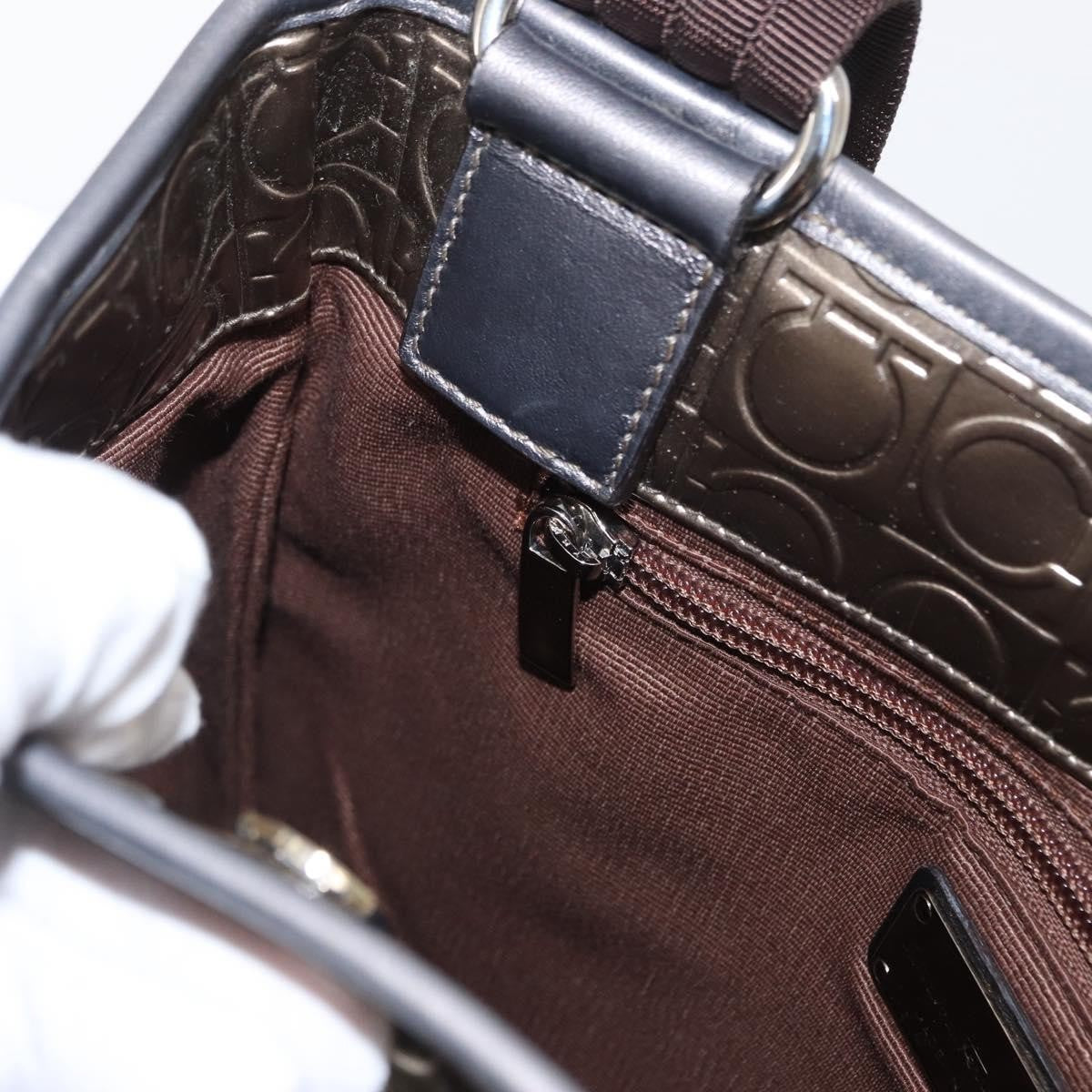 Salvatore Ferragamo Gancini Shoulder Bag Patent Leather, GOLD, PATENT_LEATHER, Shoulder bag