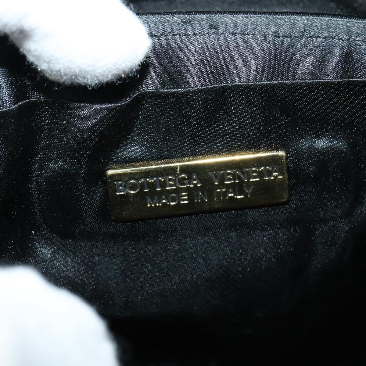 Bottega Veneta Intrecciato Clutch bag Calfskin, BLACK, SATIN, Shoulder bag