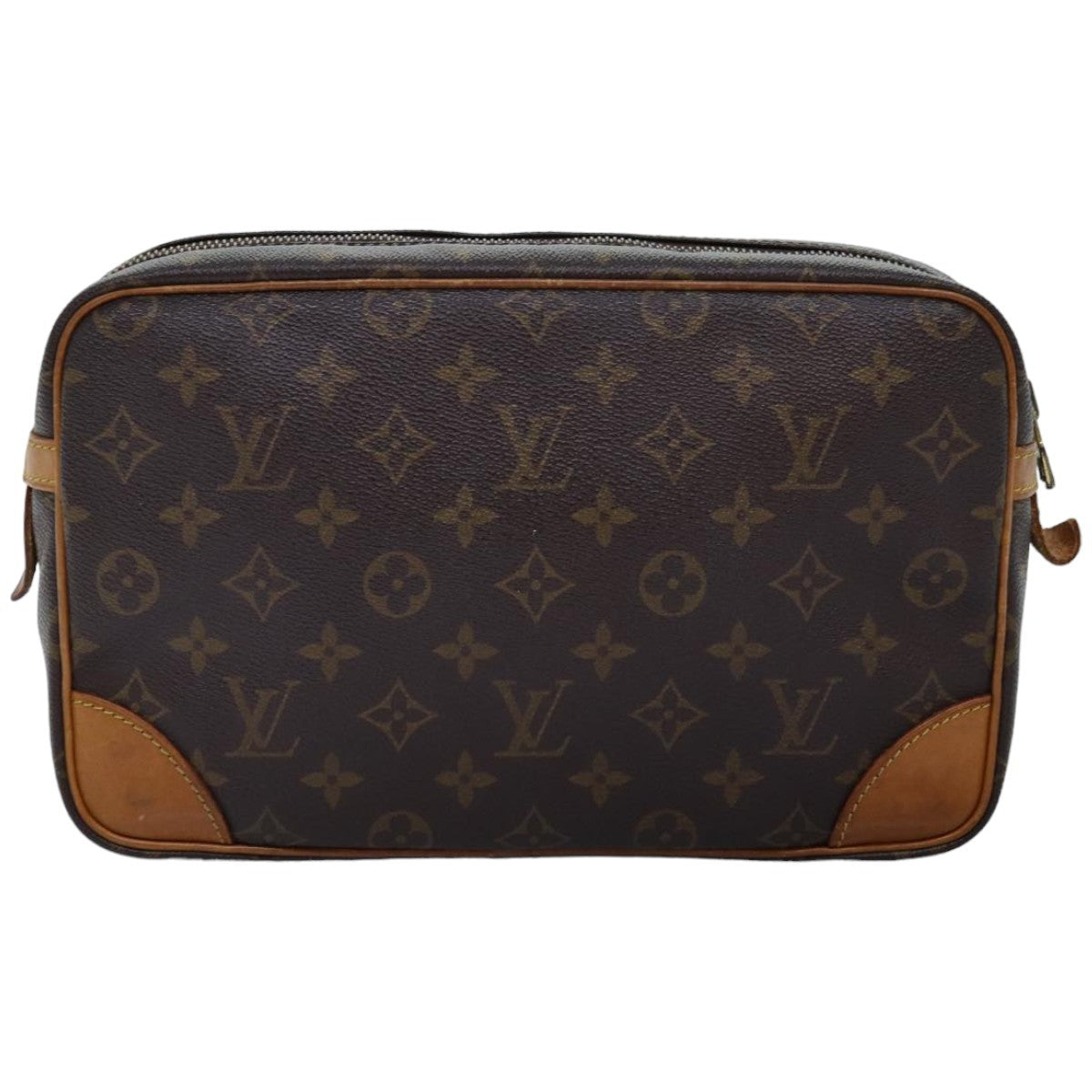 Louis Vuitton Compiegne Canvas, BROWN, CANVAS, Clutche & pouche
