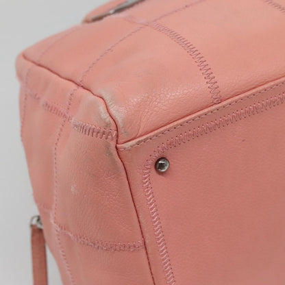 Chanel Chocolate Bar CC Bowler Bag Caviar skin, PINK, LEATHER, Handbag