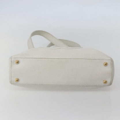 Chanel Vintage Timeless Chain Shoulder Bag Lambskin, WHITE, LEATHER, Tote bag