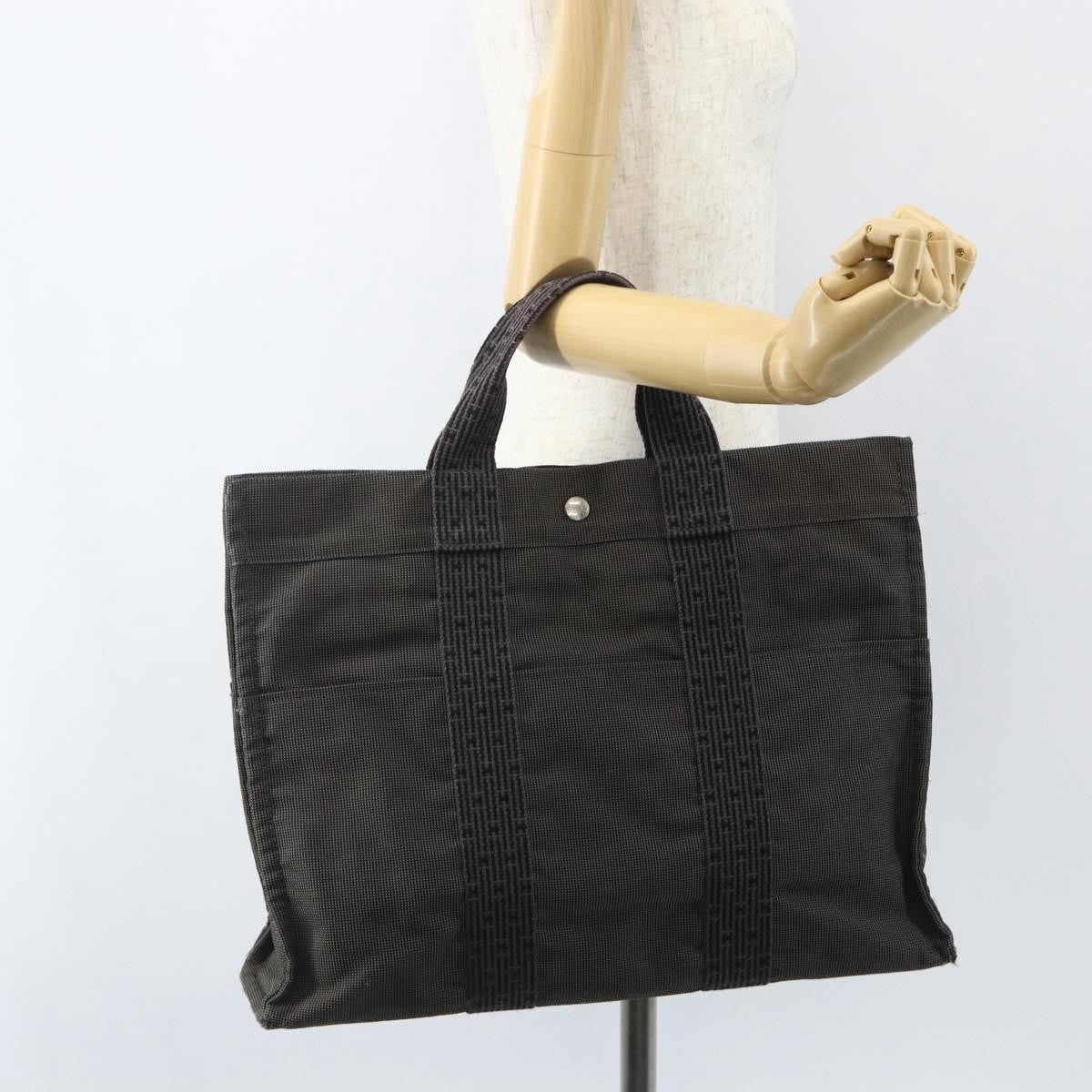 Hermes Fourre-tout Herline Fourre-tout Herline, GRAY, CANVAS, Tote bag