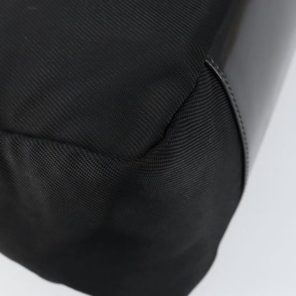 Gucci Vintage Bamboo Handle Bag Nylon, BLACK, NYLON, Handbag