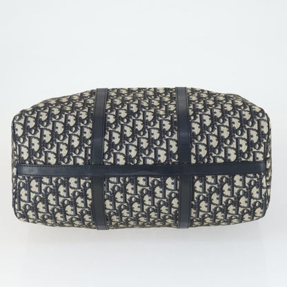 Christian Dior Vintage Trotter Boston Bag Canvas, NAVY, CANVAS, Travel bag