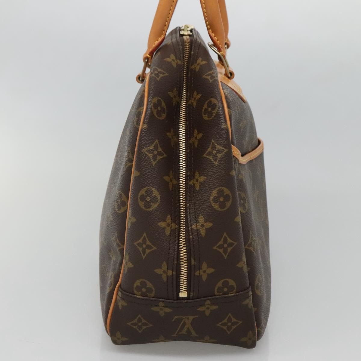 Louis Vuitton Deauville Handbag Monogram Canvas, BROWN, CANVAS, Handbag