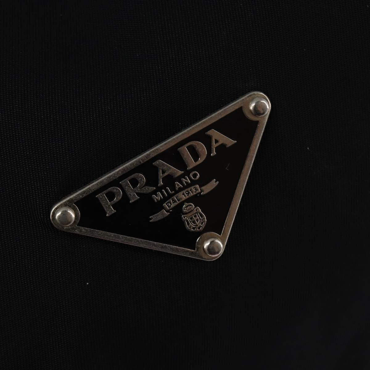 Prada Side Pocket Convertible Duffle Bag Tessuto, BLACK, NYLON, Travel bag