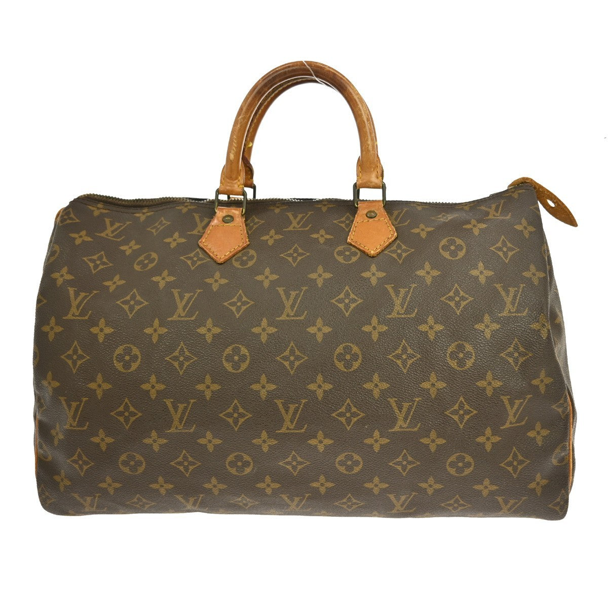 Louis Vuitton Speedy Handbag Monogram Canvas, BROWN, CANVAS, Handbag