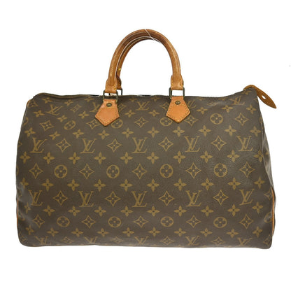 Louis Vuitton Speedy Handbag Monogram Canvas, BROWN, CANVAS, Handbag