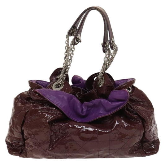 Christian Dior Le Trente Bag Cannage Quilt Patent, PURPLE, PATENT_LEATHER, Shoulder bag