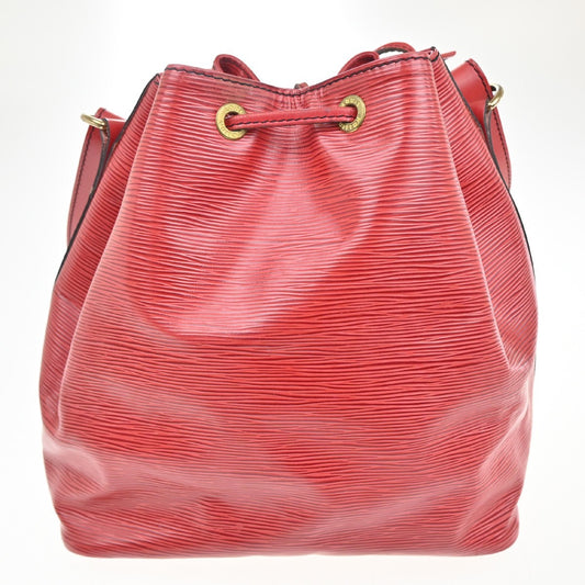 Louis Vuitton Petit Noe Handbag Epi Leather, RED, LEATHER, Shoulder bag