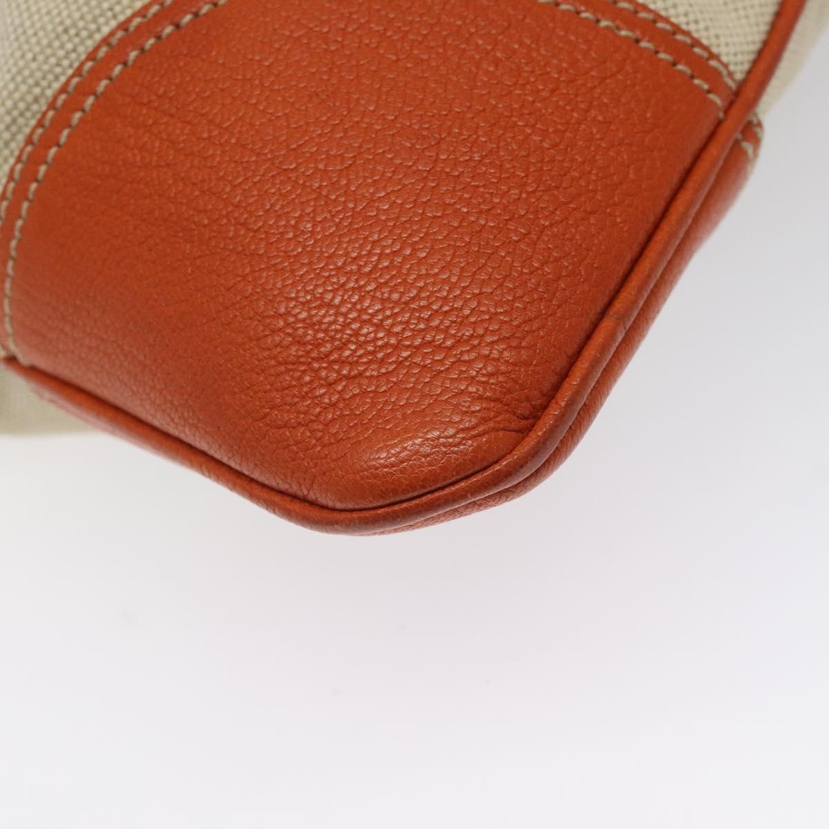 Prada Vintage Handbag Canvas and Leather, BEIGE, CANVAS, Handbag