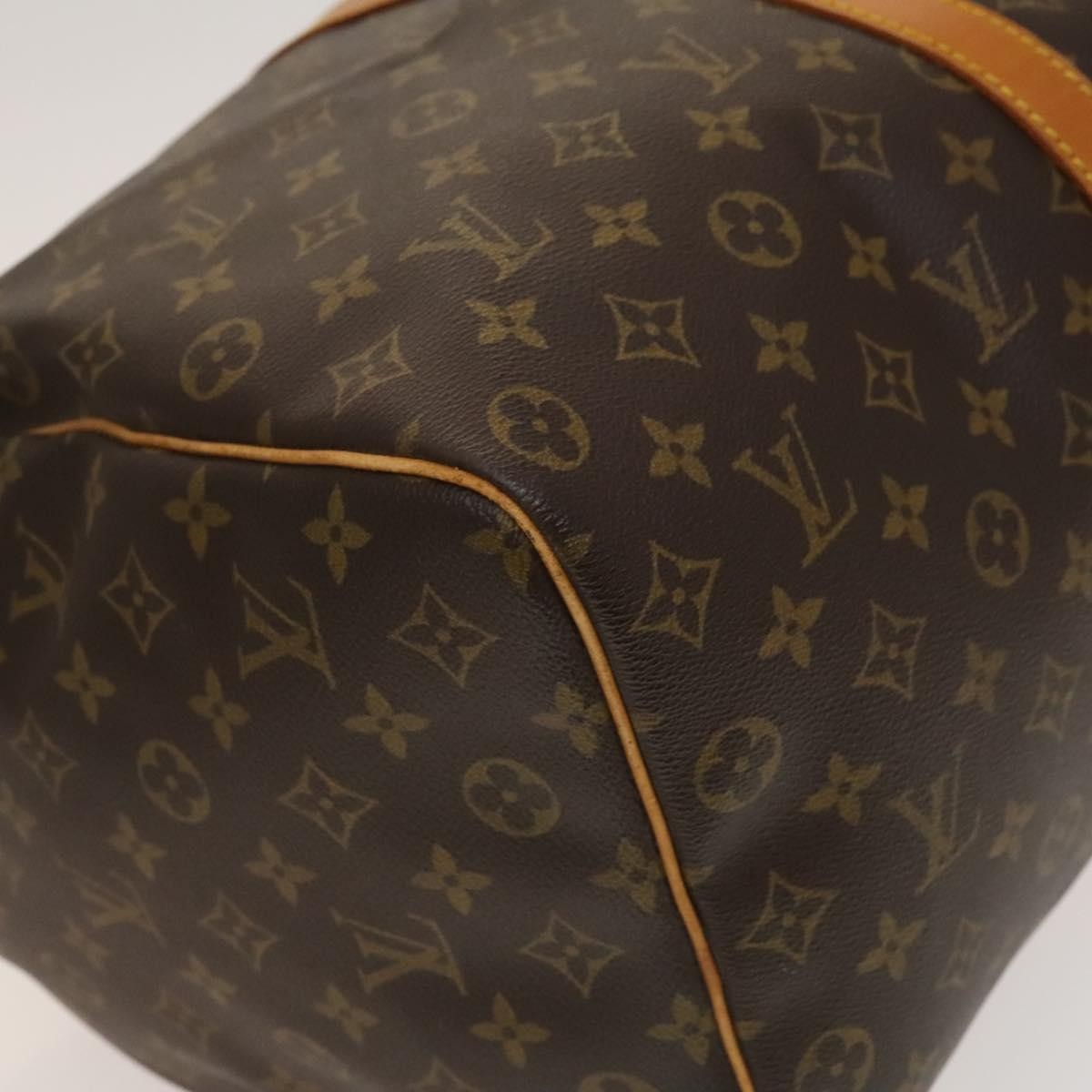 Louis Vuitton Keepall Bag Monogram Canvas, BROWN, CANVAS, Travel bag